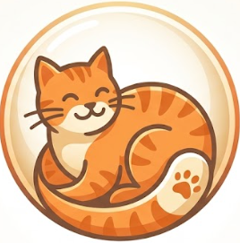 PetSphere Network official brand logo featuring a cute orange cat
