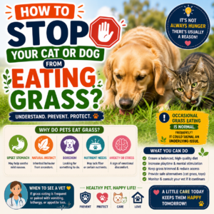 How to Stop Your Cat or Dog from Eating Grass?