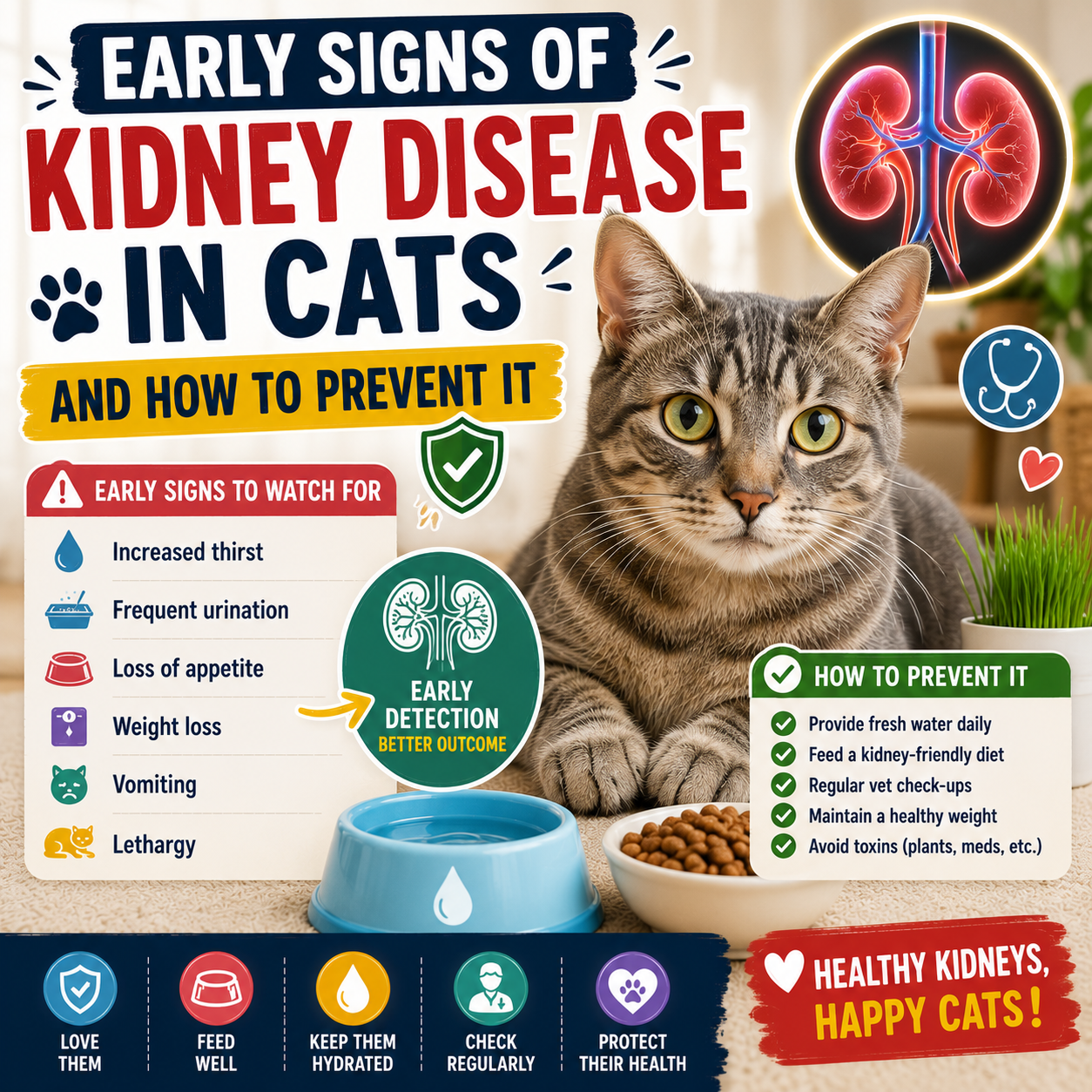 Early Signs of Kidney Disease in Cats and How to Prevent It