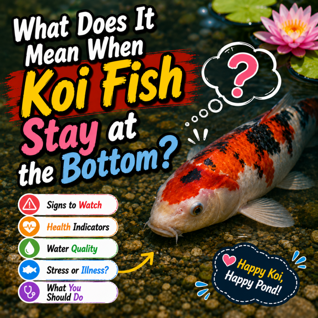 What Does It Mean When Koi Fish Stay at the Bottom? 5 Critical Reasons
