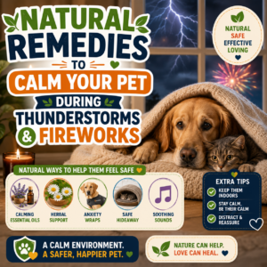 Natural Remedies to Calm Your Pet During Thunderstorms & Fireworks