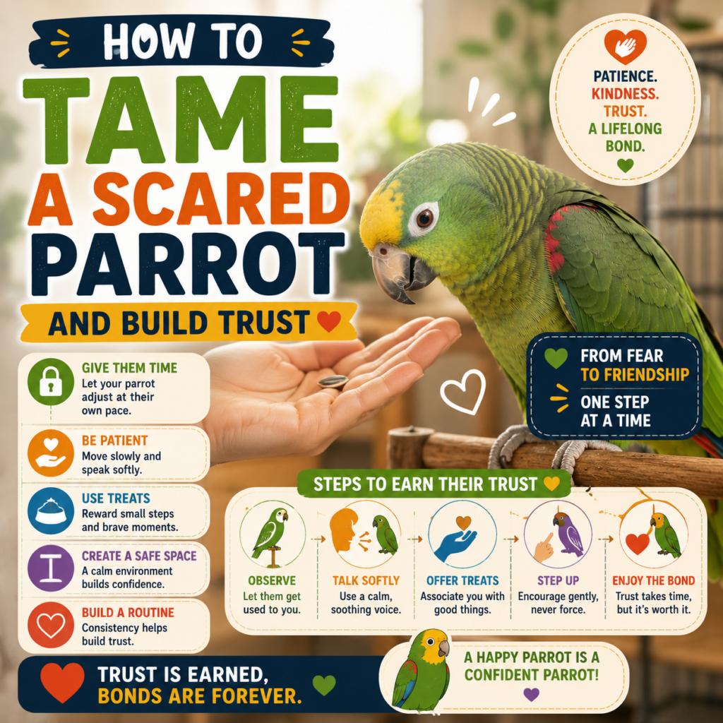 How to Tame a Scared Parrot and Build Trust