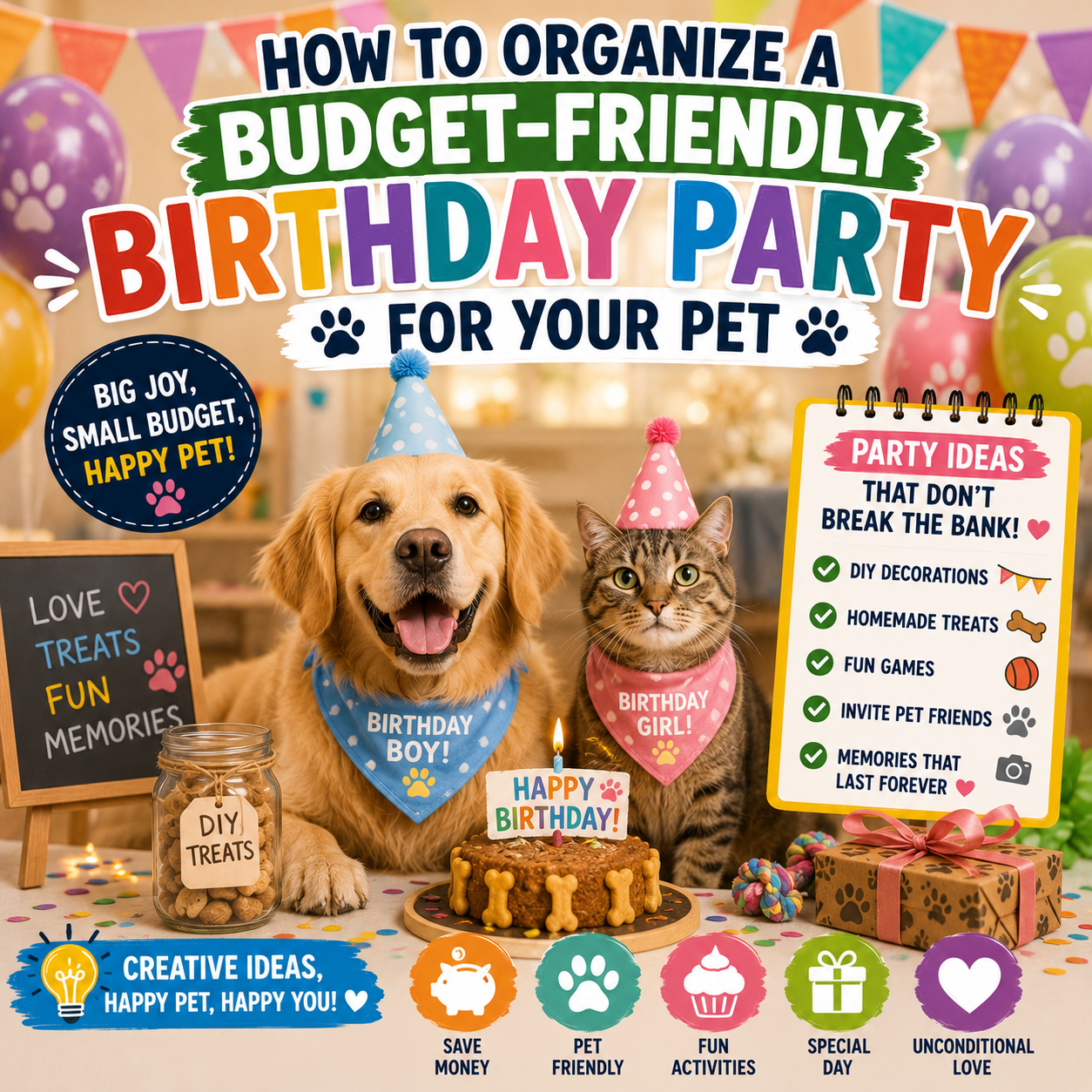 How to Organize a Budget-Friendly Birthday Party for Your Pet