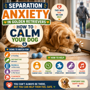 Separation Anxiety in Golden Retrievers: How to Calm Your Dog