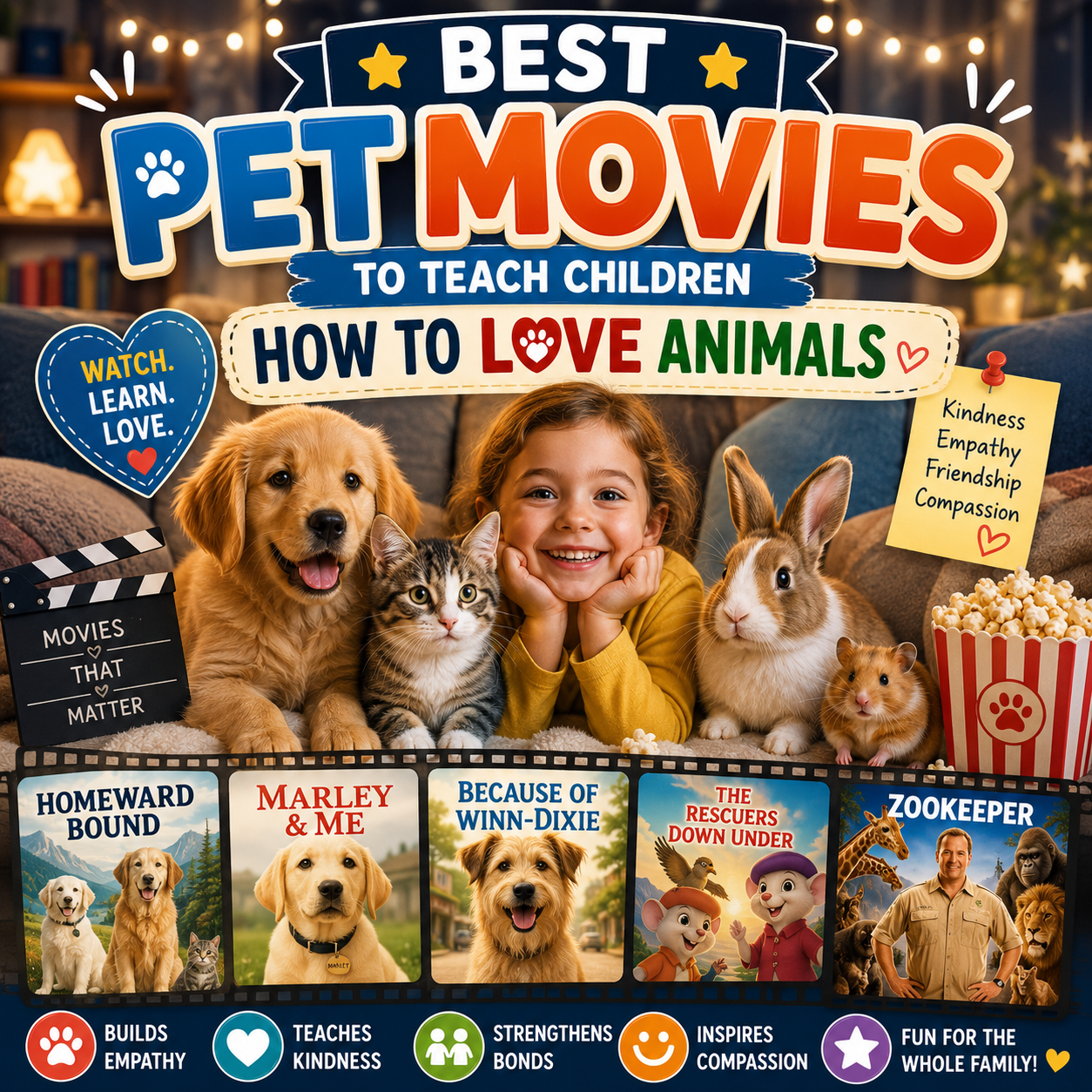 Best Pet Movies to Teach Children How to Love Animals