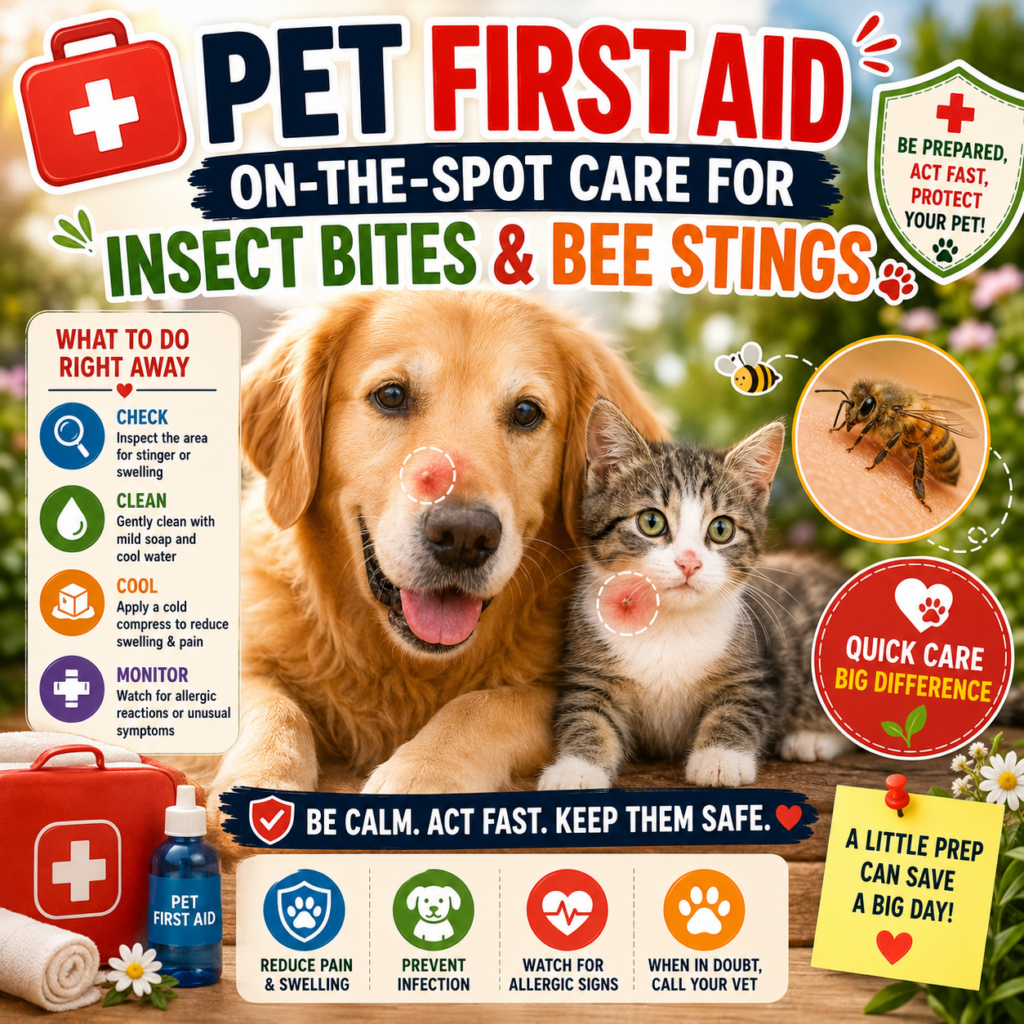 Pet First Aid: On-the-Spot Care for Insect Bites and Bee Stings