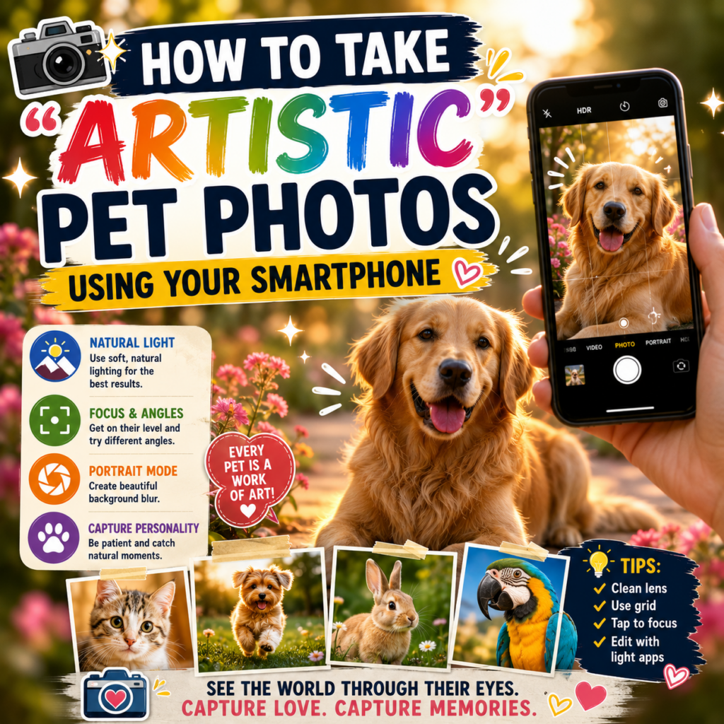 How to Take "Artistic" Pet Photos Using Your Smartphone