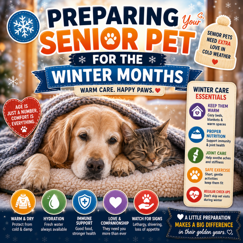 Preparing Your Senior Pet for the Winter Months: A Comprehensive Guide