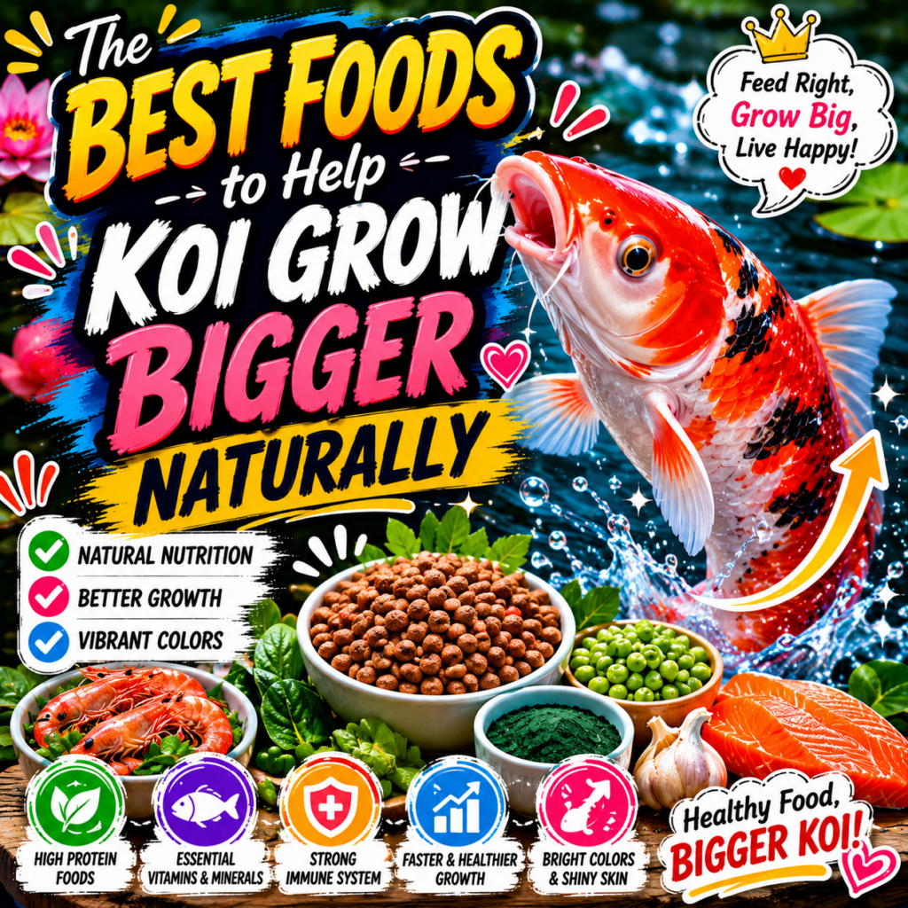 The Best Foods to Help Koi Grow Bigger Naturally: The Jumbo Guide
