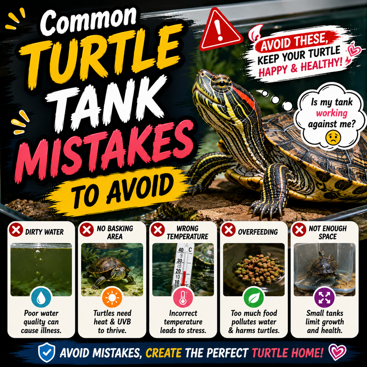 6 Common Turtle Tank Mistakes Every Owner Should Avoid
