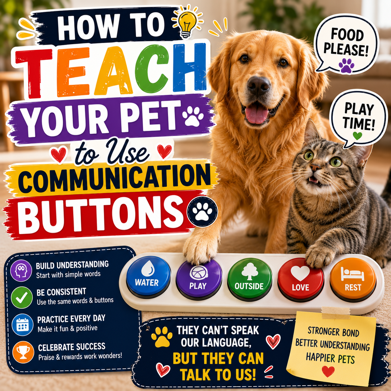 How to Teach Your Pet to Use Communication Buttons: A Step-by-Step Guide