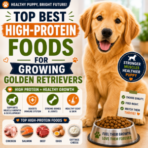 Top Best High-Protein Foods for Growing Golden Retrievers