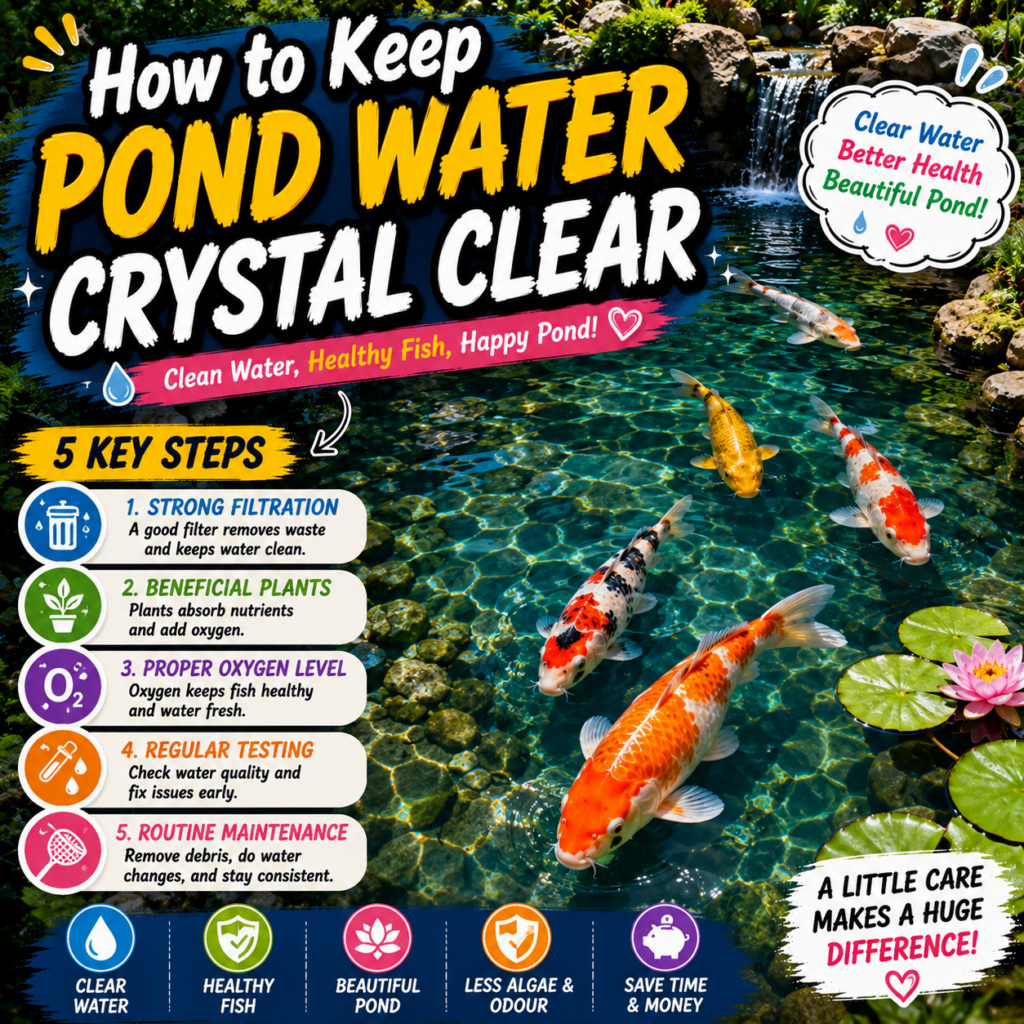 How to Keep Pond Water Crystal Clear: 5 Expert Steps
