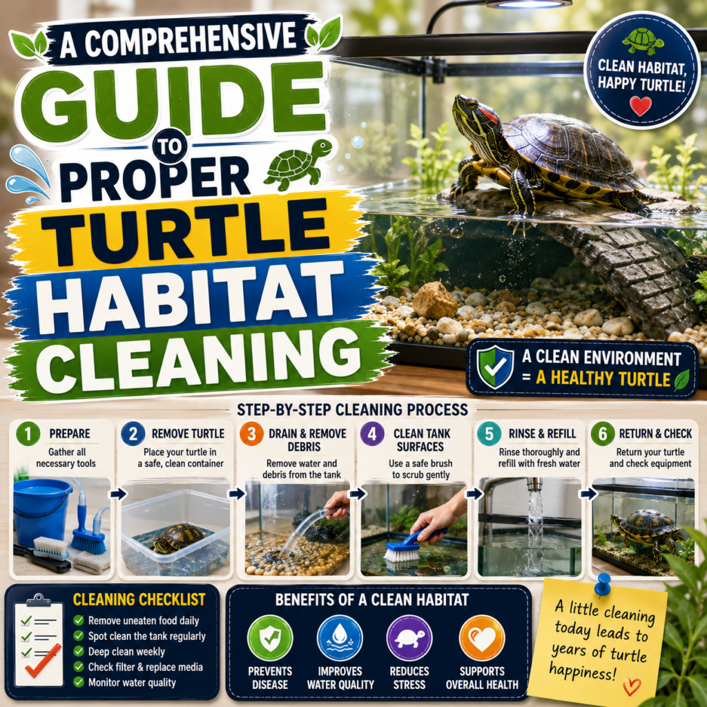 A Comprehensive Guide to Proper Turtle Habitat Cleaning: A Healthy Home for Your Shell-Dweller