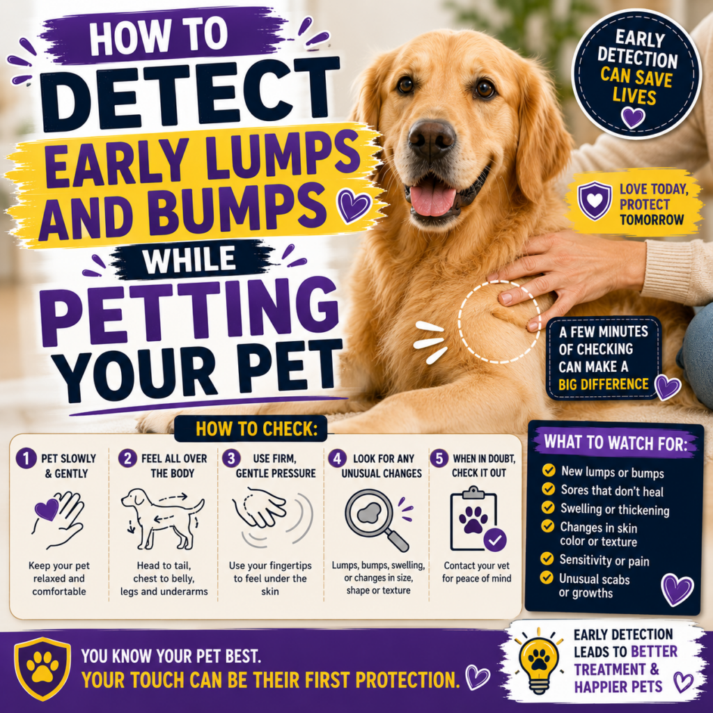 How to Detect Early Lumps and Bumps While Petting Your Pet