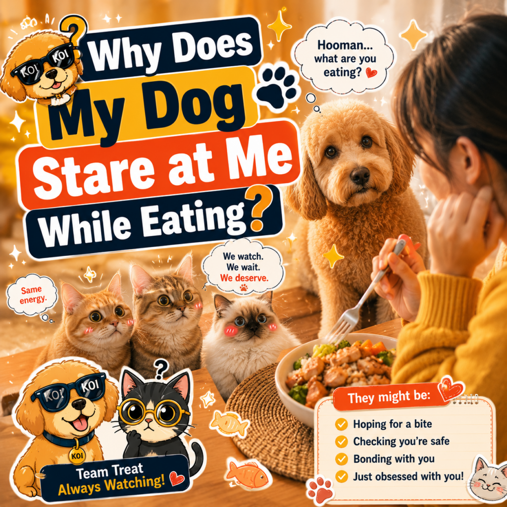 Why Does My Dog Stare at Me While Eating?