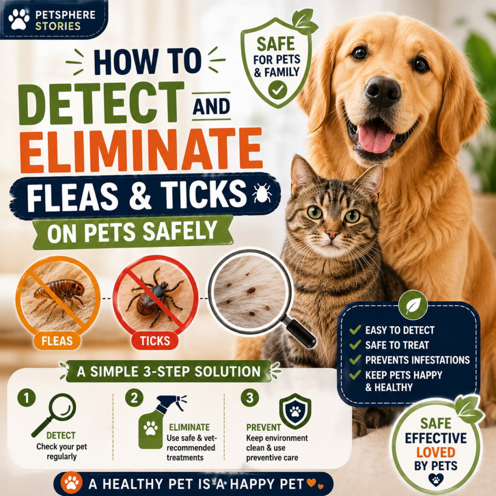 How to Detect and Eliminate Fleas and Ticks on Pets Safely