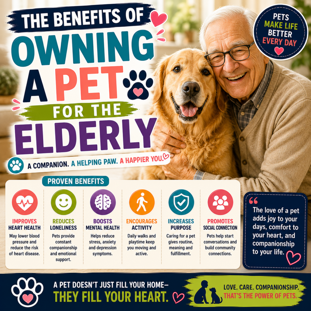 The Benefits of Owning a Pet for the Elderly