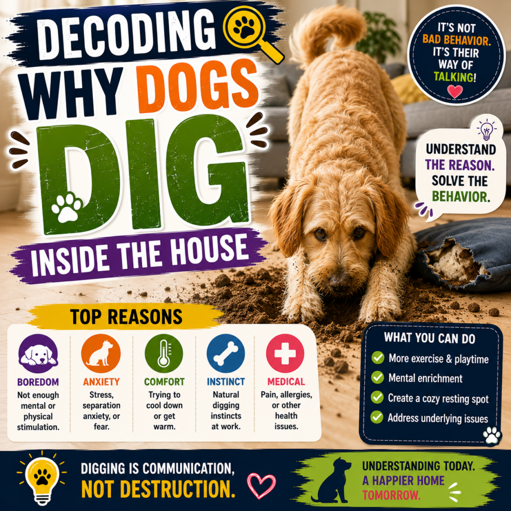 Decoding Why Dogs Dig Inside the House