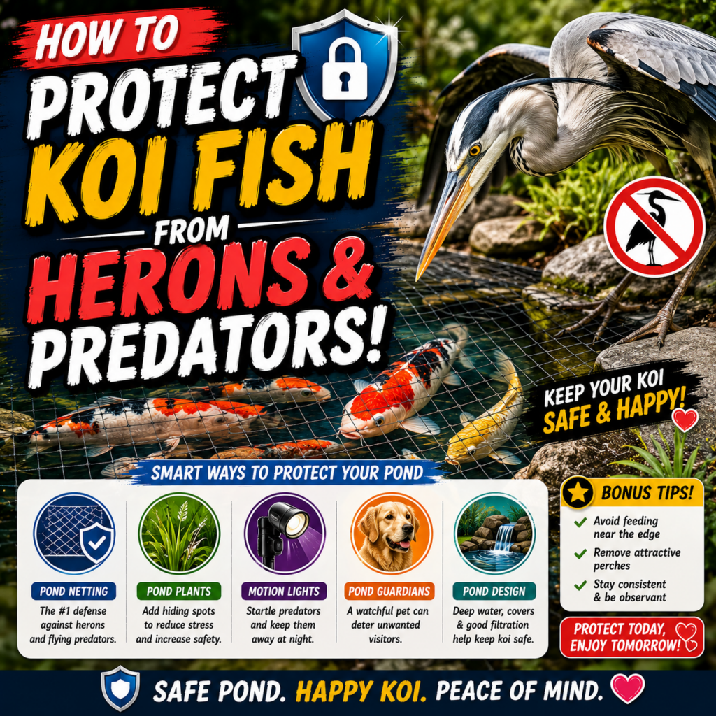 How to Protect Koi Fish from Herons and Predators: 5 Proven Defense Strategies