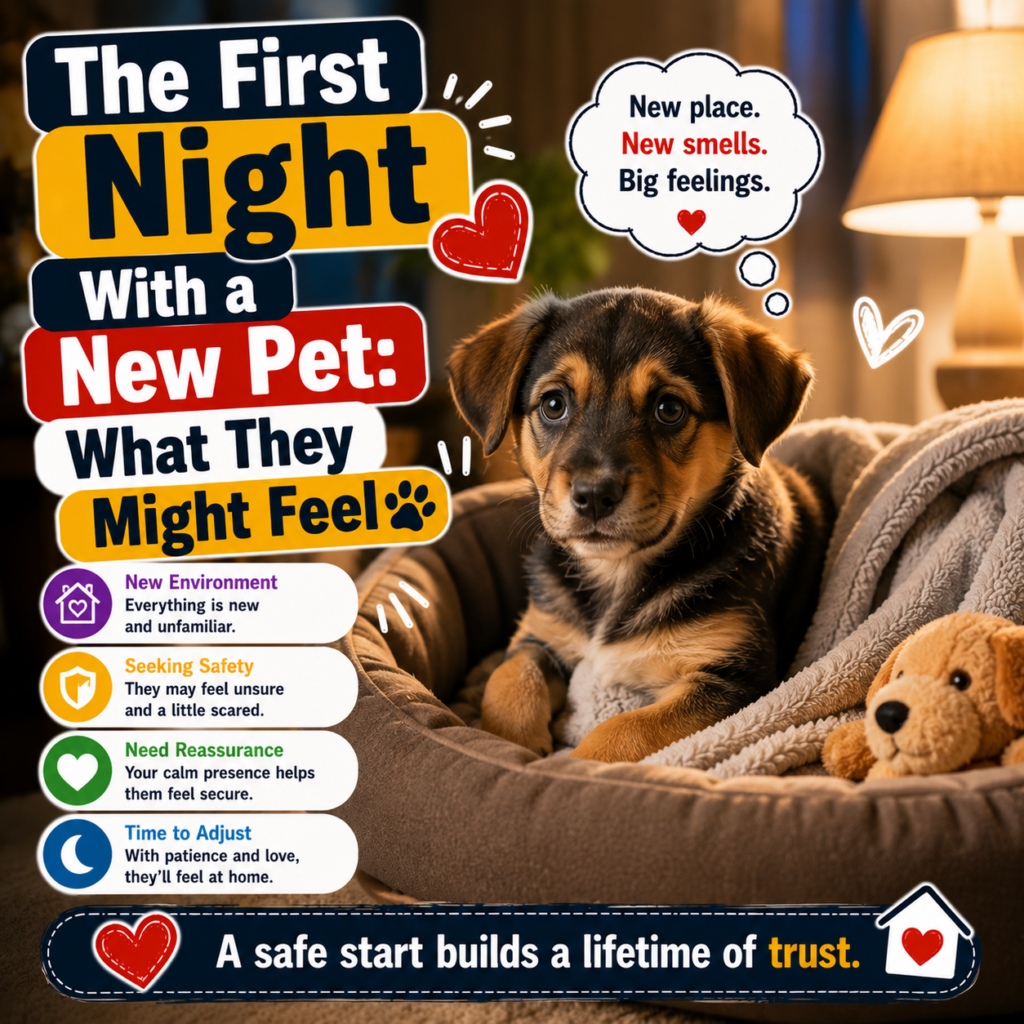 The First Night With a New Pet: What They Might Feel