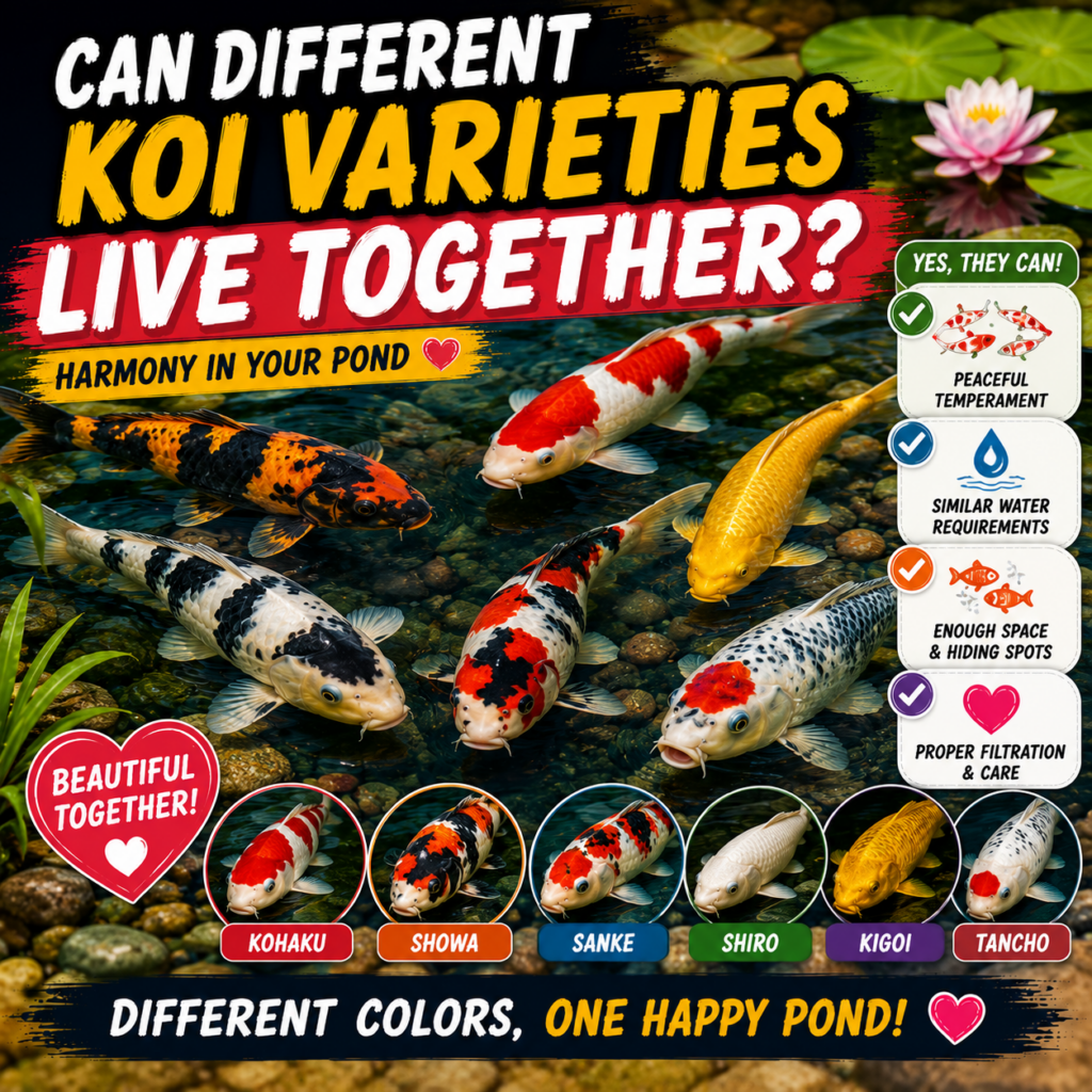 Can Different Koi Varieties Live Together? Creating a Harmonious Mixed Pond
