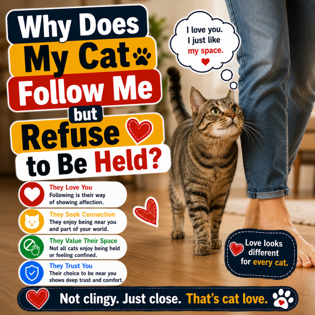 Why Does My Cat Follow Me but Refuse to Be Held?