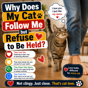 Why Does My Cat Follow Me but Refuse to Be Held?