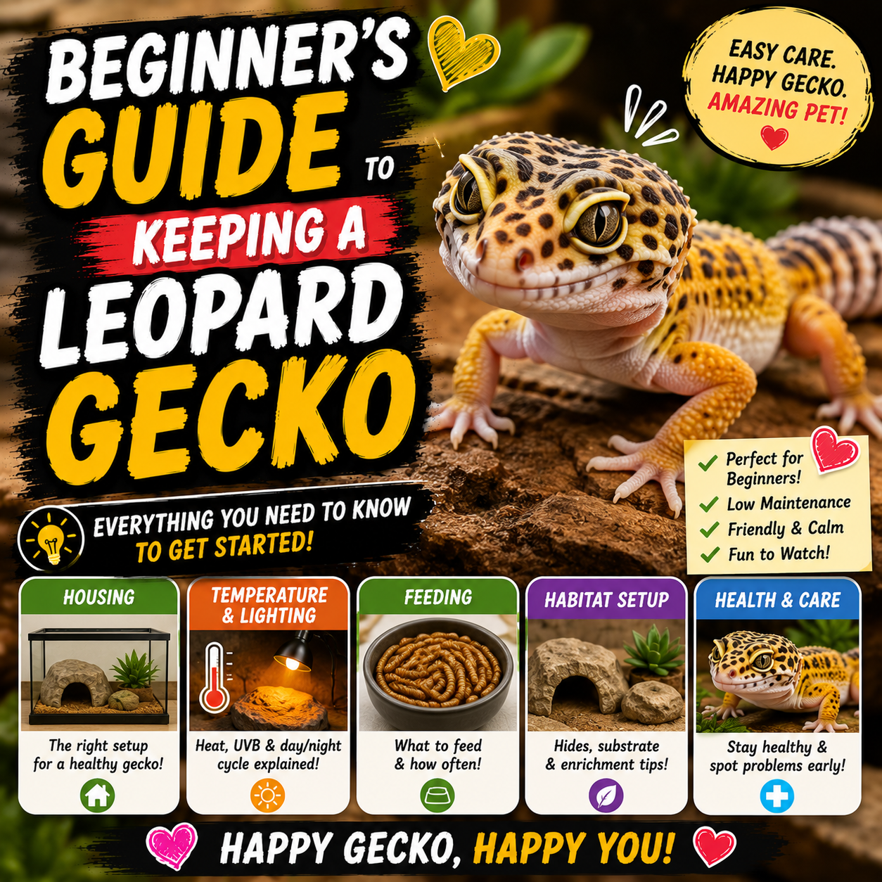 Beginner's Guide to Keeping a Leopard Gecko: Everything You Need to Know
