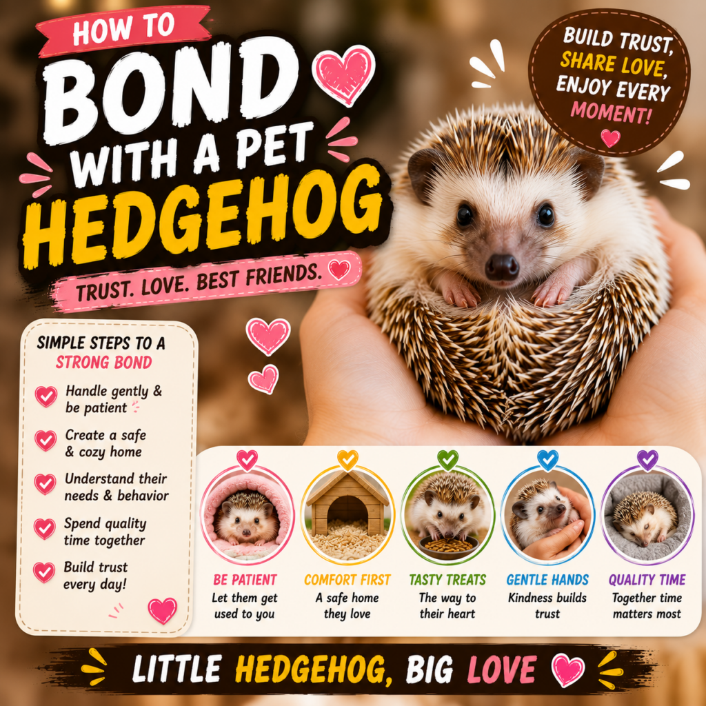 How to Bond With a Pet Hedgehog: From Prickly Ball to Trusting Companion