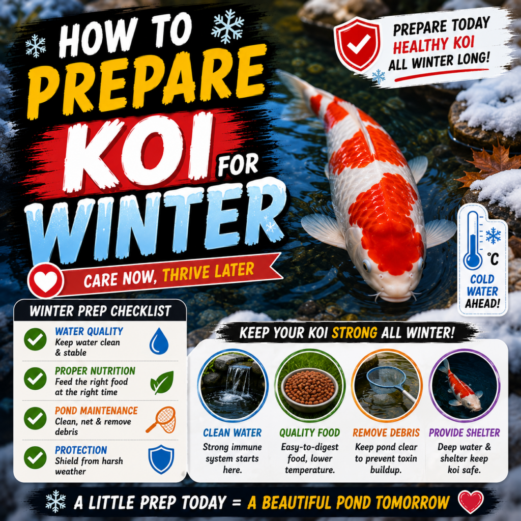 How to Prepare Koi for Winter: The Complete Pond Winterization Guide