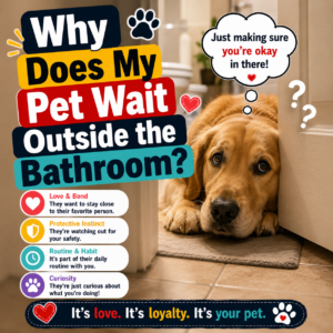 Why Does My Pet Wait Outside the Bathroom? The Science of Your Household Bodyguard