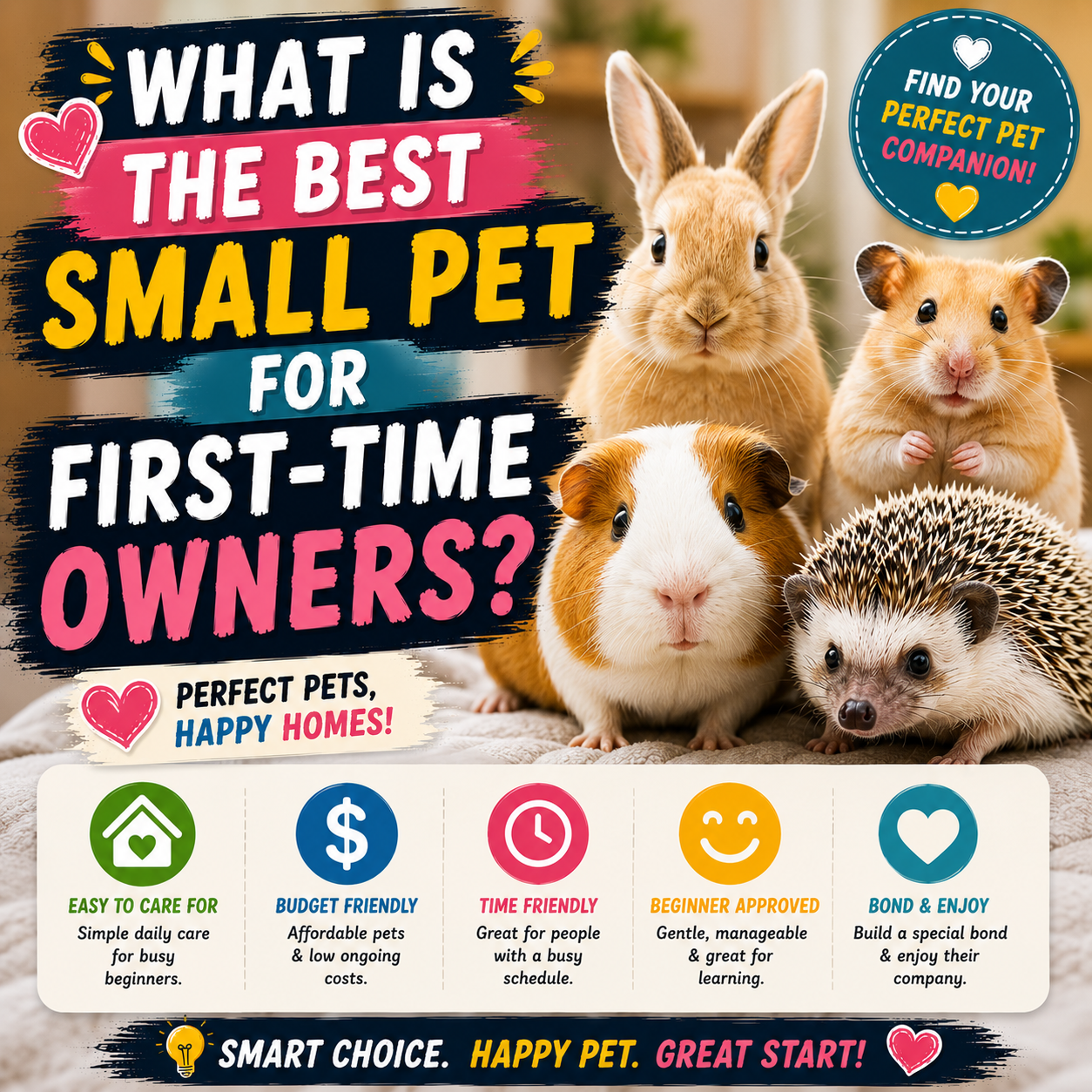 What Is the Best Small Pet for First-Time Owners? The Ultimate Starter Guide