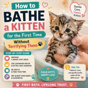 How to Bathe a Kitten for the First Time Without Terrifying Them