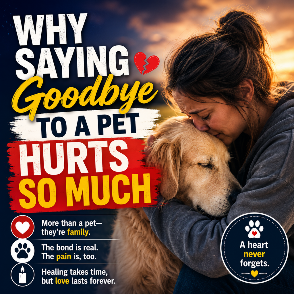Bạn tạo cho mình 1 tấm hình vuông làm thumbnail cho bài viết SEO có nội dung là: Why Saying Goodbye to a Pet Hurts So Much
