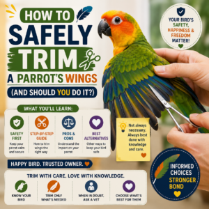 How to Safely Trim a Parrot’s Wings (And Should You Do It?)
