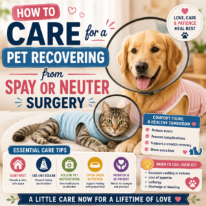 How to Care for a Pet Recovering from Spay or Neuter Surgery