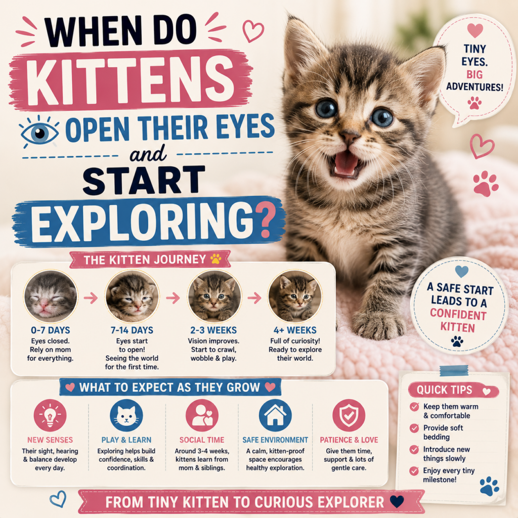 When Do Kittens Open Their Eyes and Start Exploring?