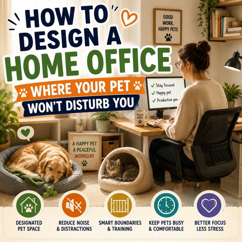 How to Design a Home Office Where Your Pet Won't Disturb You