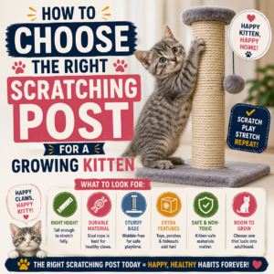 How to Choose the Right Scratching Post for a Growing Kitten