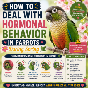 How to Deal with Hormonal Behavior in Parrots During Spring