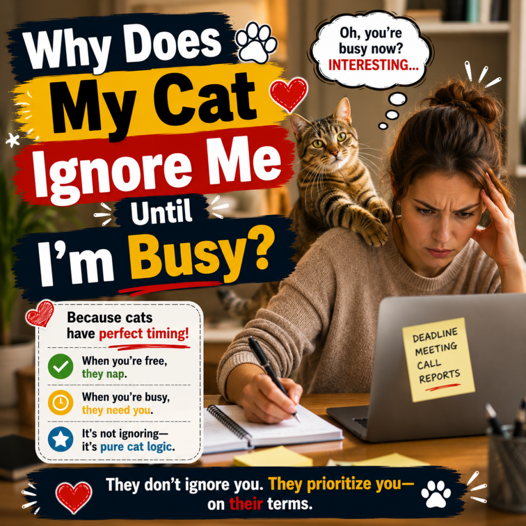 Why Does My Cat Ignore Me Until I’m Busy? The Science of Feline Timing