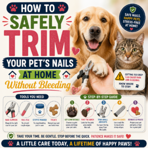 How to Safely Trim Your Pet’s Nails at Home Without Bleeding