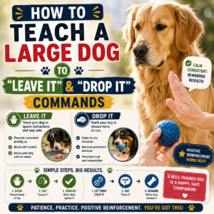 How to Teach a Large Dog to “Leave It” and “Drop It” Commands
