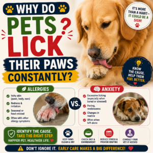 Why Do Pets Lick Their Paws Constantly? Allergies vs. Anxiety