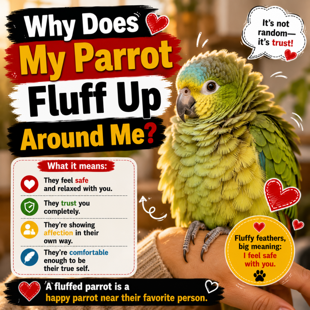 Why Does My Parrot Fluff Up Around Me? Avian Body Language Decoded