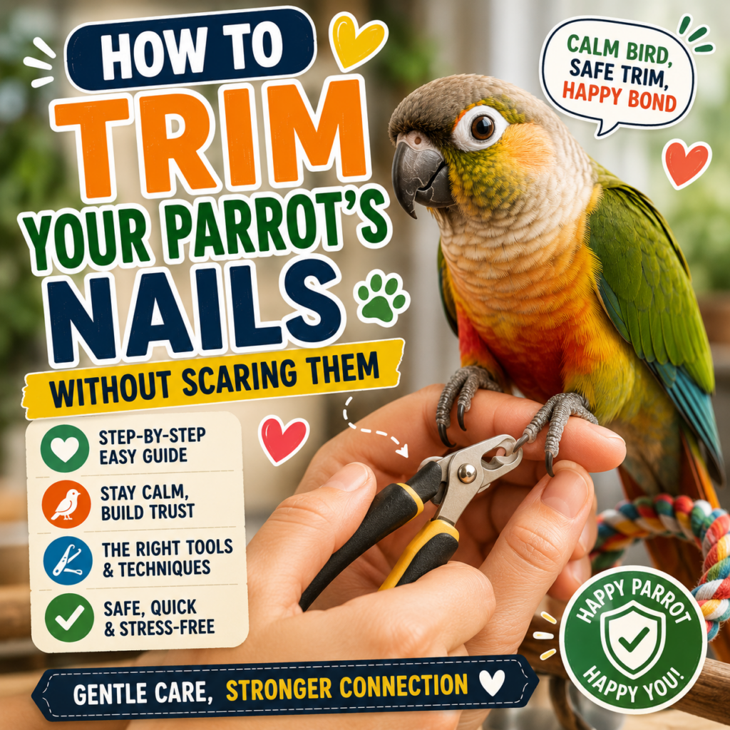 How to Trim Your Parrot’s Nails Without Scaring Them