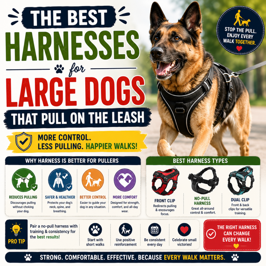The Best Harnesses for Large Dogs That Pull on the Leash
