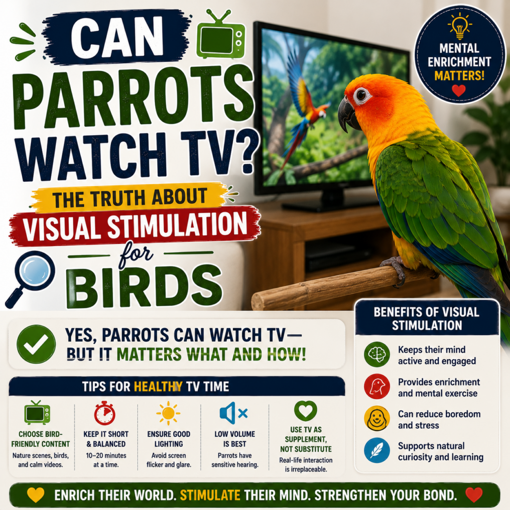 Can Parrots Watch TV? The Truth About Visual Stimulation for Birds