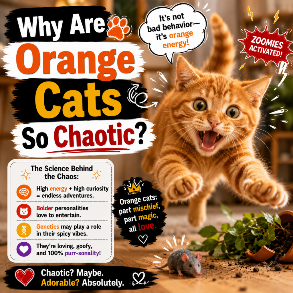 Why Are Orange Cats So Chaotic? The Science of "One Orange Braincell"